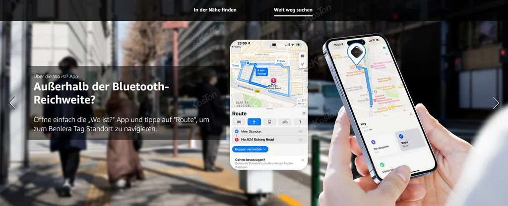 Mini GPS Tracker Compatible with iOS Find My APP Dog Cat Locator Child Finder Pet & Car Lost Tracker Smart iTag with Keychain