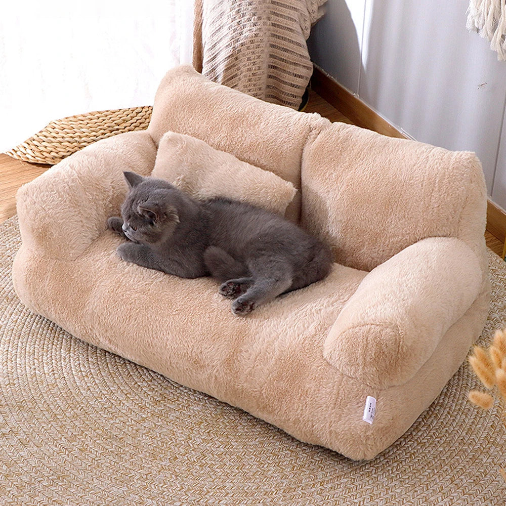 1PC Pet Cat Sofa Detachable Washable All-Season Universal Dog-Friendly Soft Comfortable Couch for Cats And Dogs