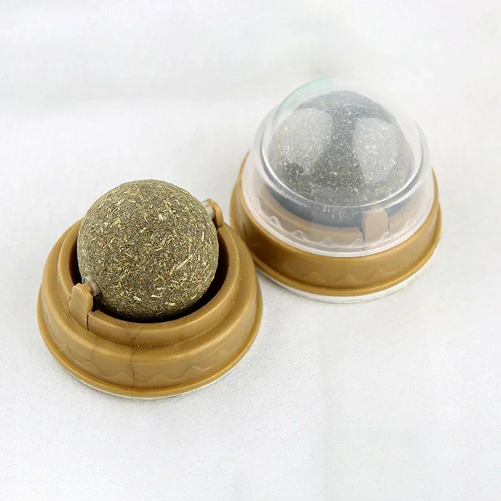 1-10PC Pet Catnip Toys Edible Catnip Ball Safety Healthy Cat Mint Cats Chasing Game Toy Products Clean Teeth The Stomach Catmint