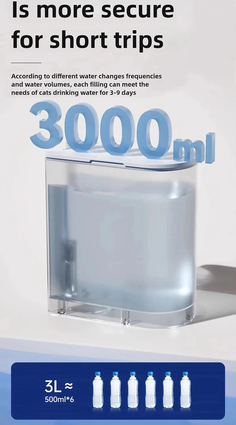 Smart Dump Cat Water Dispenser Running Water Rechargeable Automatic Water Dispenser For Pet Dogs